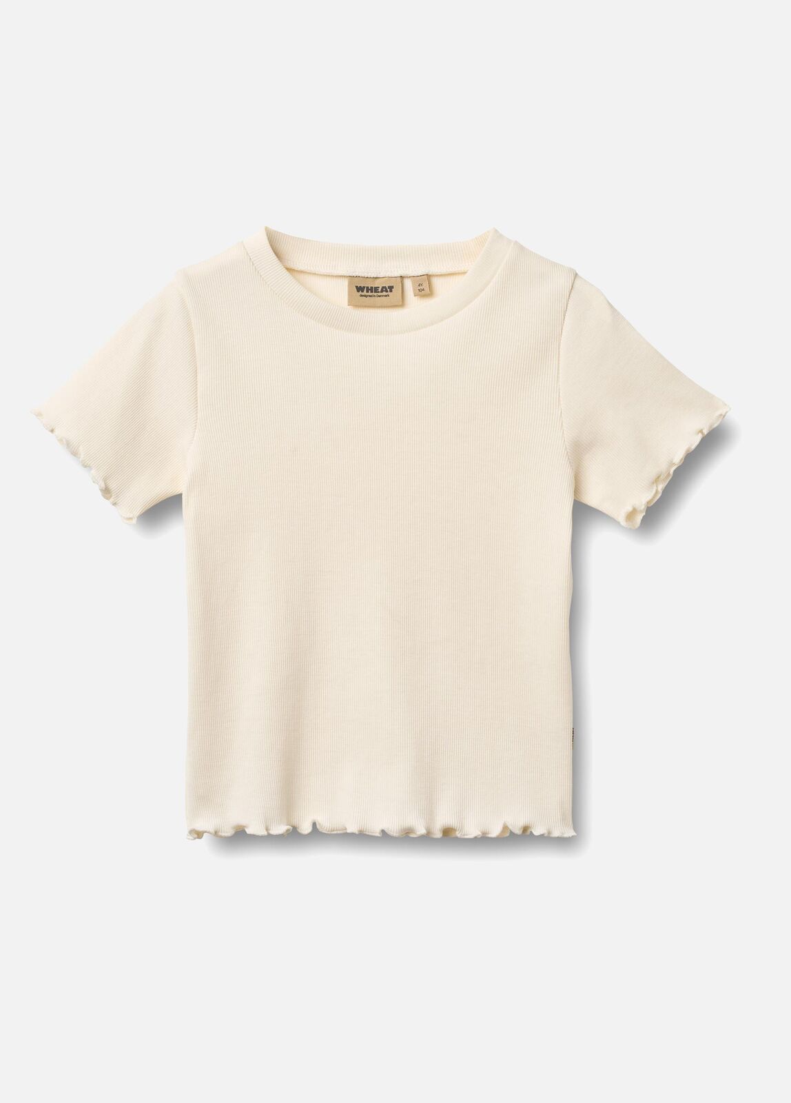 Wheat Alicia  Ribbad T-shirt, Ivory