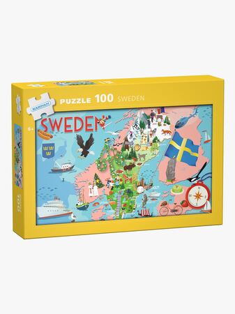 Kärnan Pussel Sverige 100 Bitar