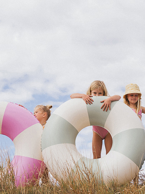 SUNNYLiFE Badring, The Vacay Olive Stripe