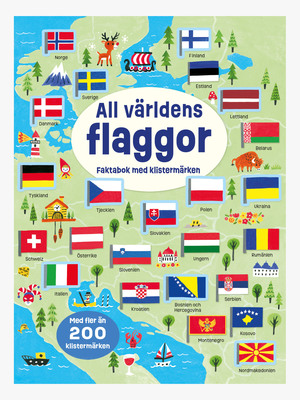 All Världens Flaggor Faktabok Med Klistermärken
