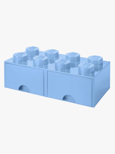 LEGO Förvaring med låda 8, Ljusblå