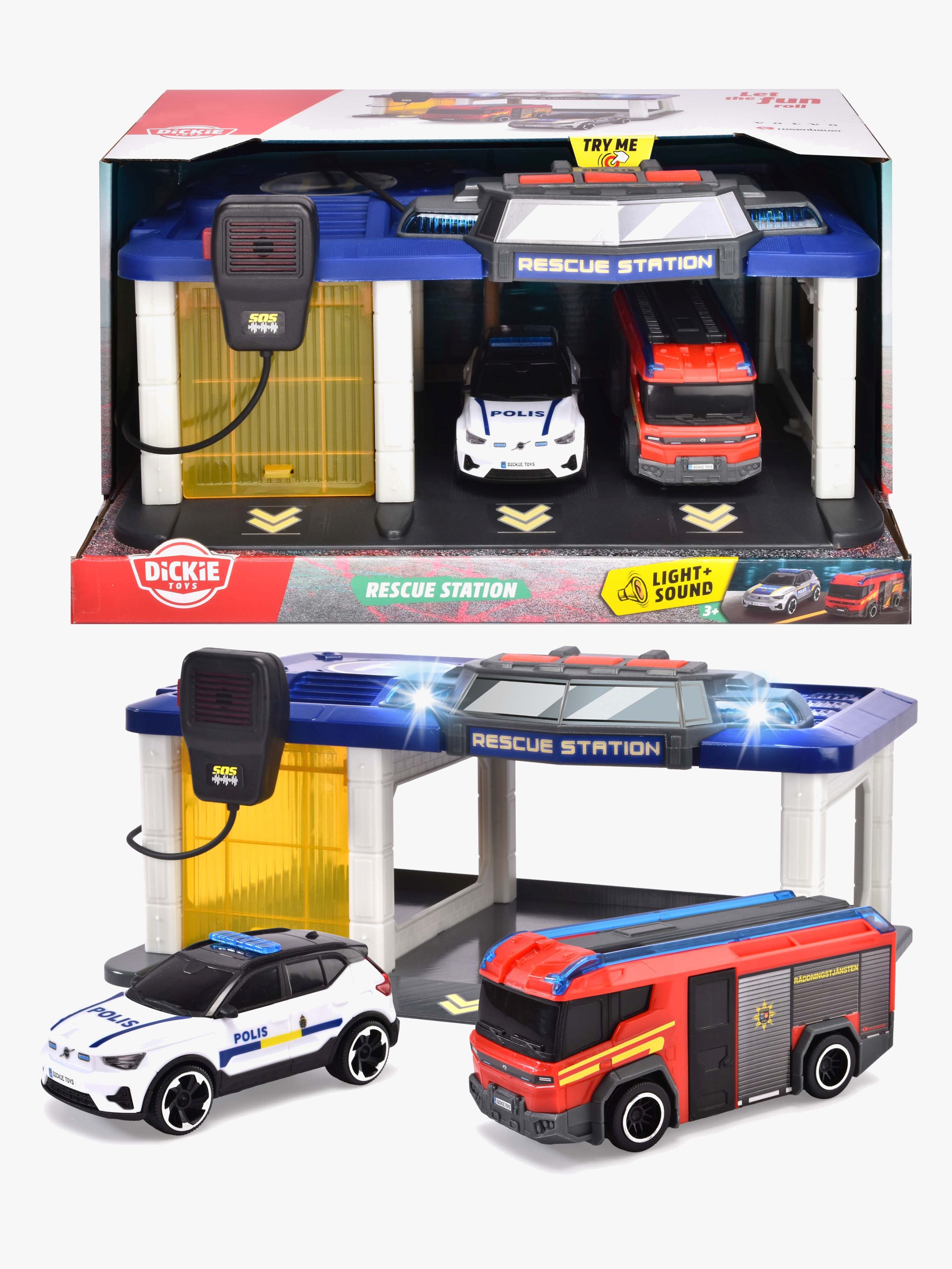 Dickie Toys Svensk Räddningsstation inkl 2 Fordon