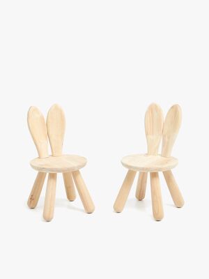 Minitude Stuhl Kaninchen 2er-Pack, Natur