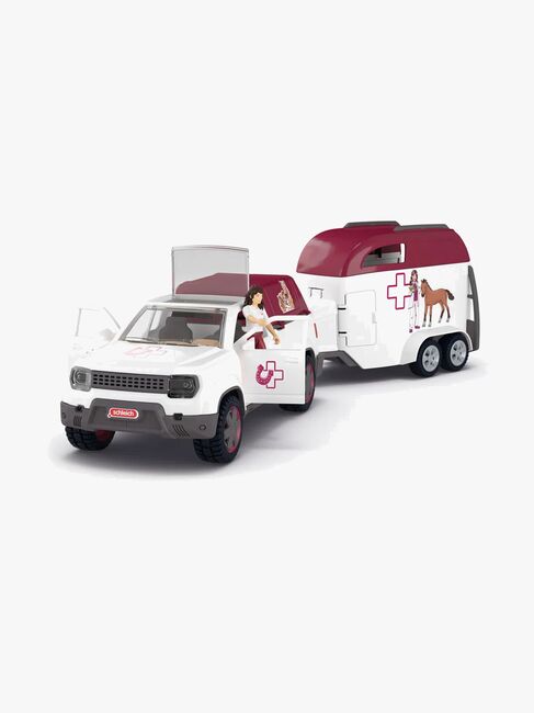 Schleich Veterinärbil med Trailer