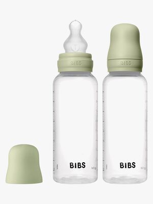 BIBS Medium Flow Nappflaska Silikon 2-Pack 270 ml, Sage