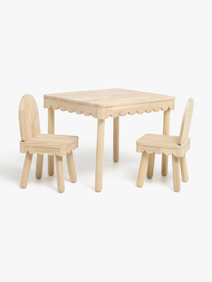 Alice & Fox Dune Tisch & Stühle, Natural Wood