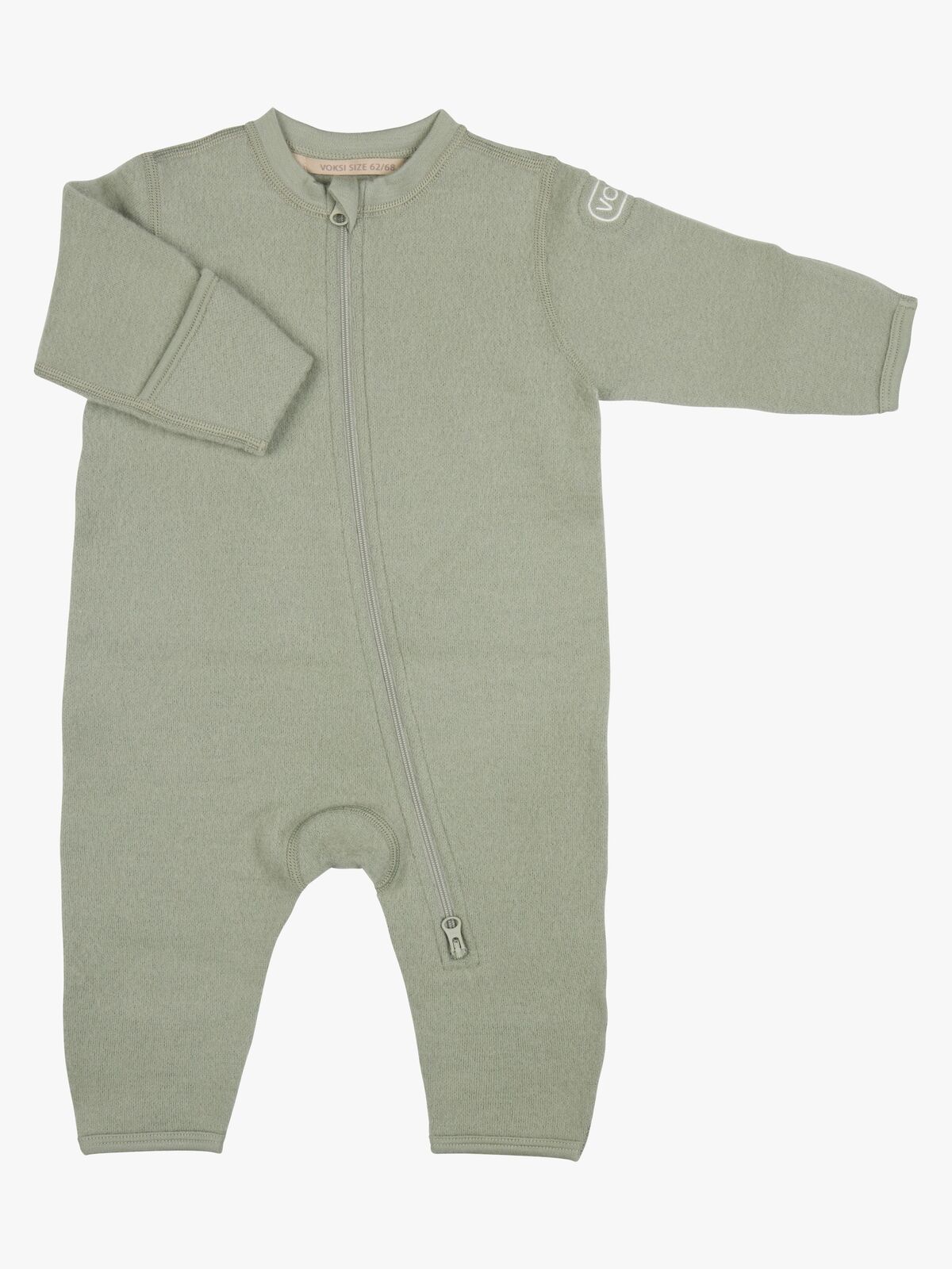 Voksi Fleeceoverall Merinoull, Misty Green