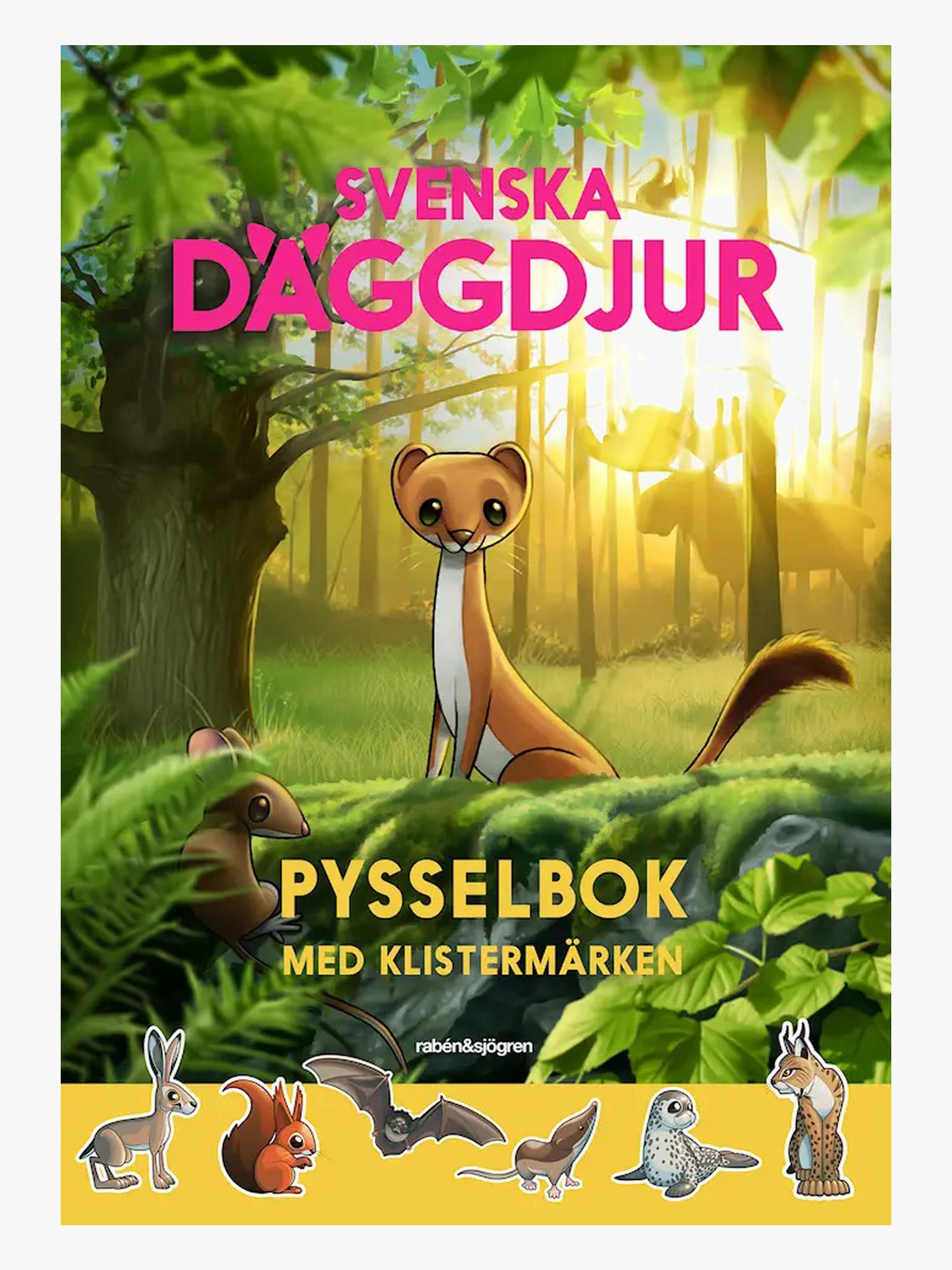 Rabén &  Sjögren Svenska Däggdjur Målarbok