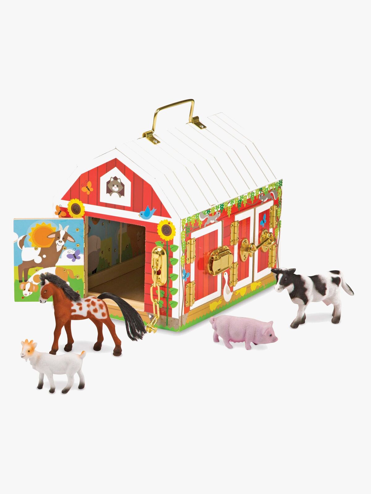 Melissa & Doug Ladugård med Dörrar & Djur