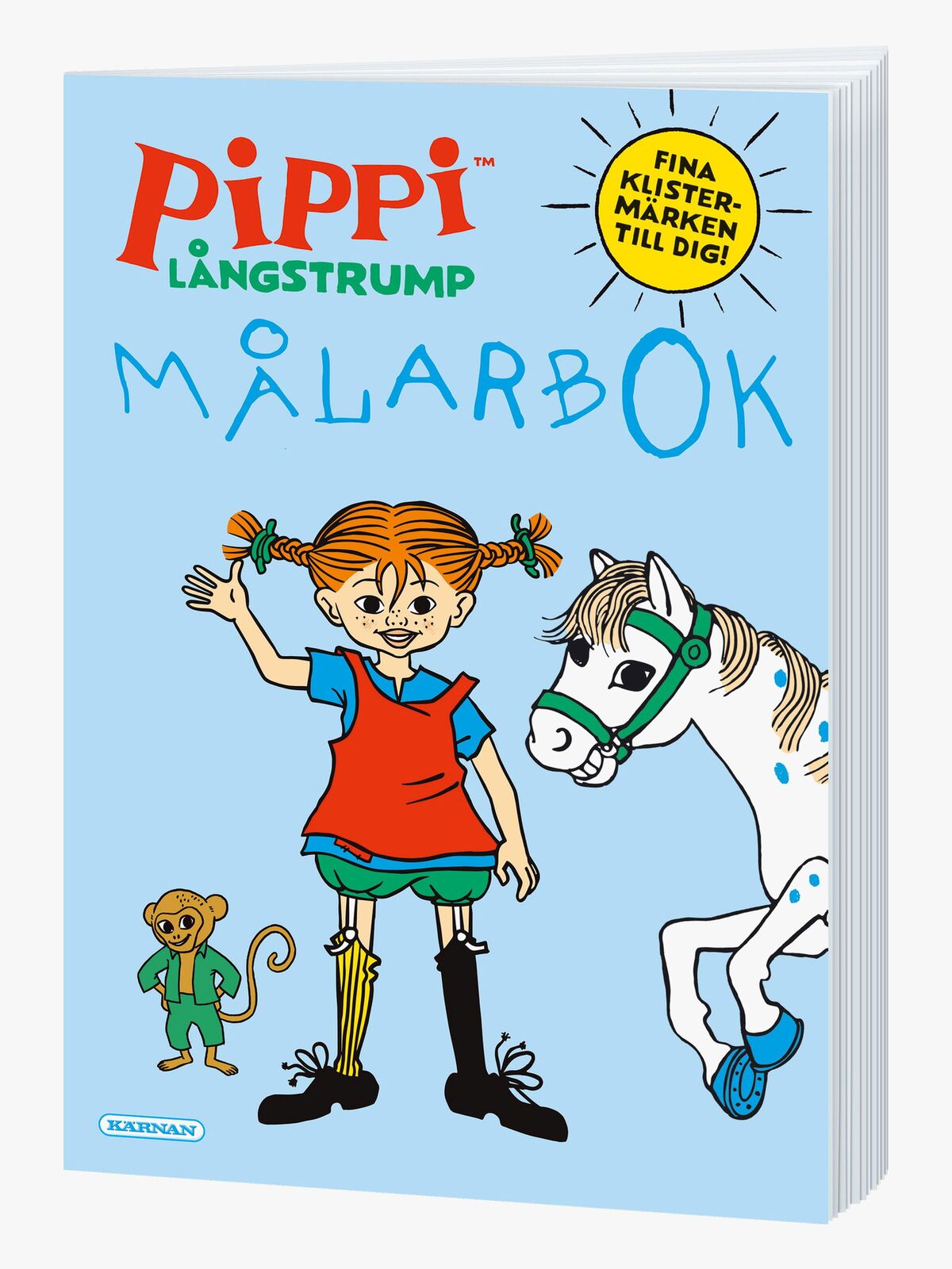 Egmont Kärnan Pippi Långstrump Målarbok