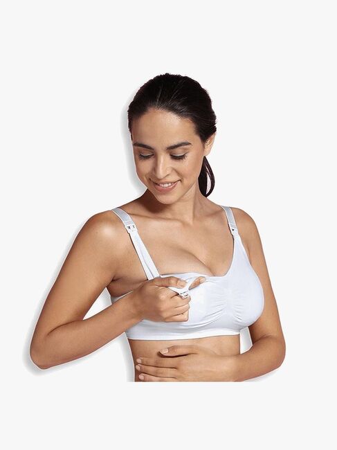 Carriwell Vadderad Gravid- och Amnings-BH, Vit