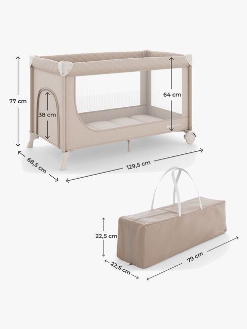 Kinderkraft LEODY UP Resesäng, Beige