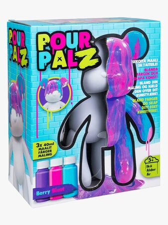 TOYMONSTER POUR PALZ DIY-set Måla Din Egen Björn, Berry Blast