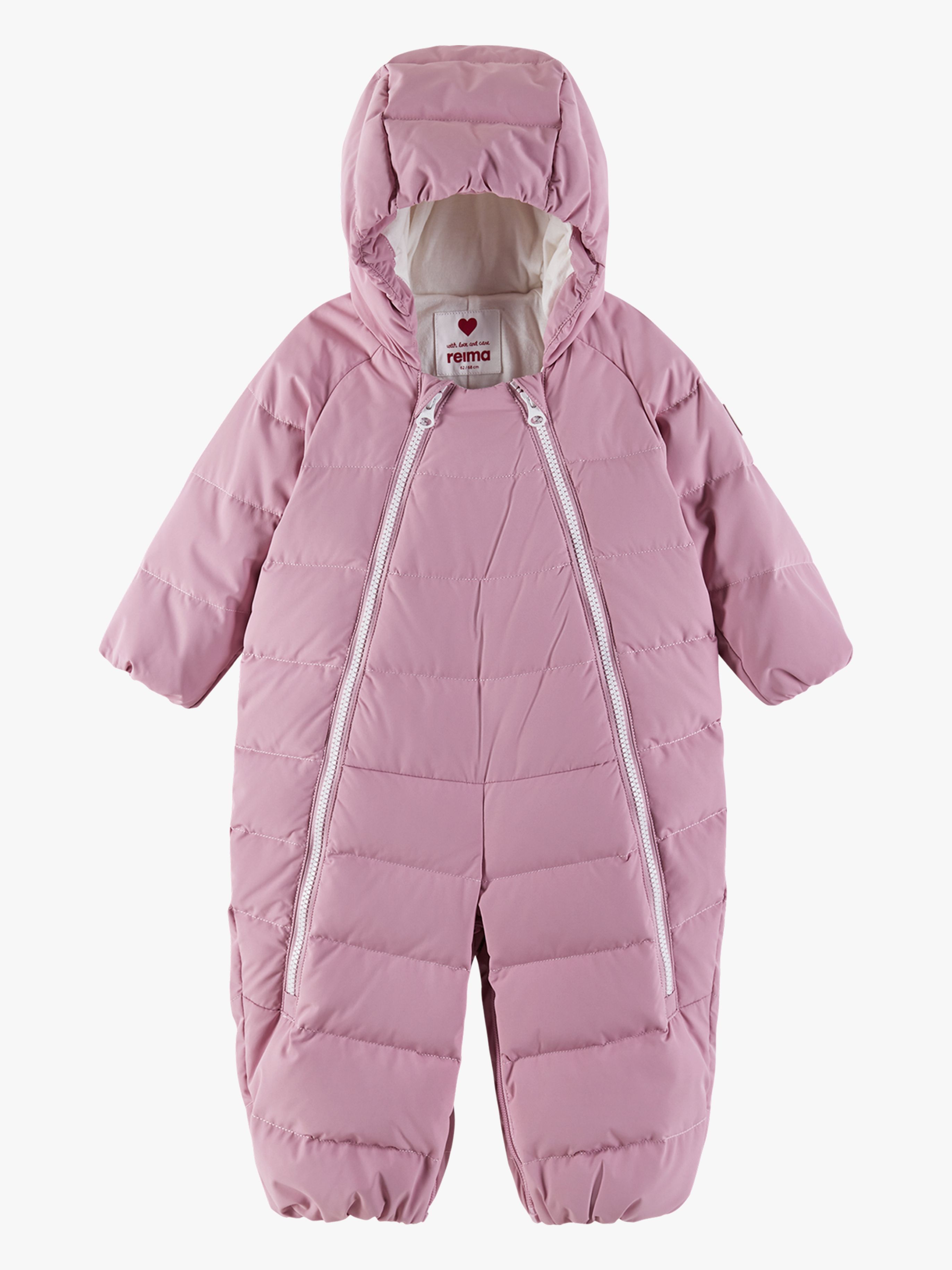 Reima Tilkkanen Dunoverall, Grey Pink, 74-80
