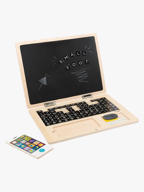 Small Foot Laptop i Trä med Magnettavla