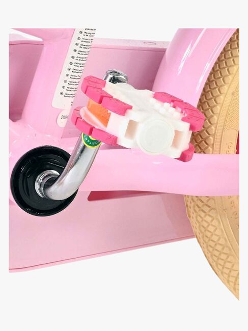 Volare Excellent Cykel med Korg 12 Tum, Rosa