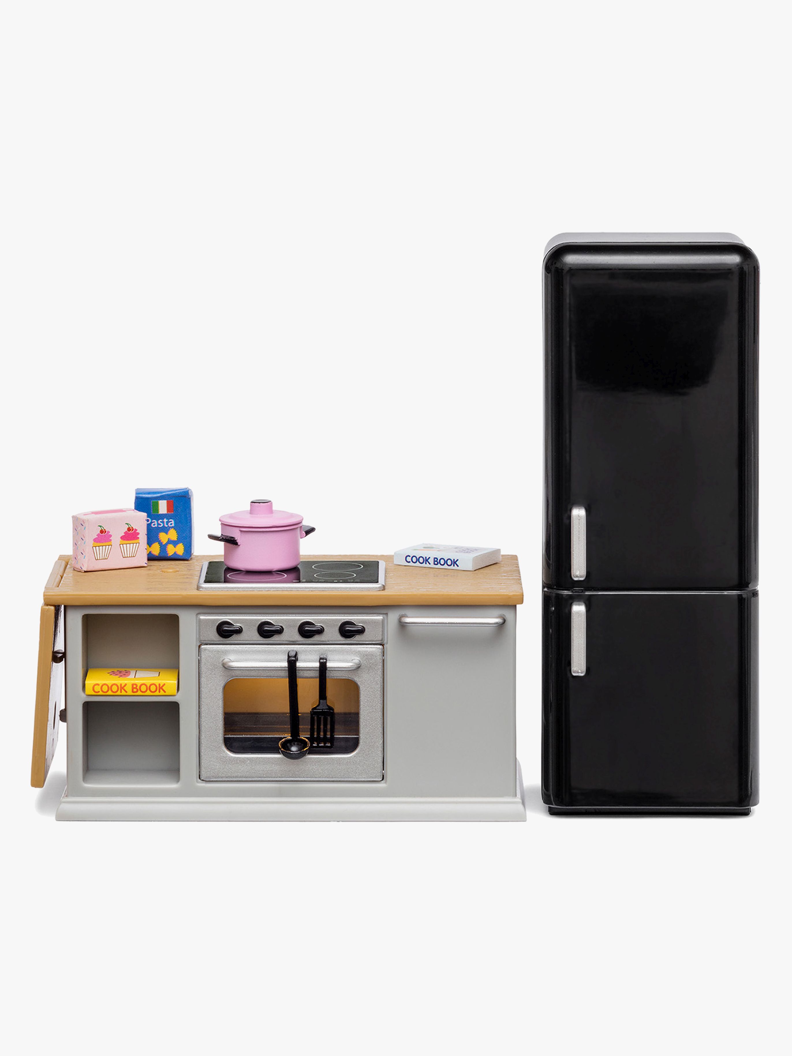 Lundby Dockhustillbehör Spis + Kylskåp Set
