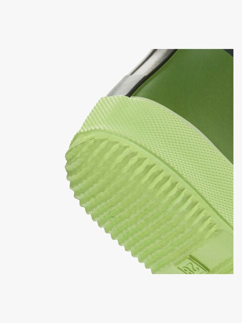 Viking Alv Paw Print Barefoot Gummistövlar, Light Green/Green