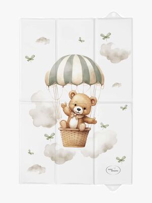 Mini Dreams Bear Balloon Portabel Skötbädd, Grön