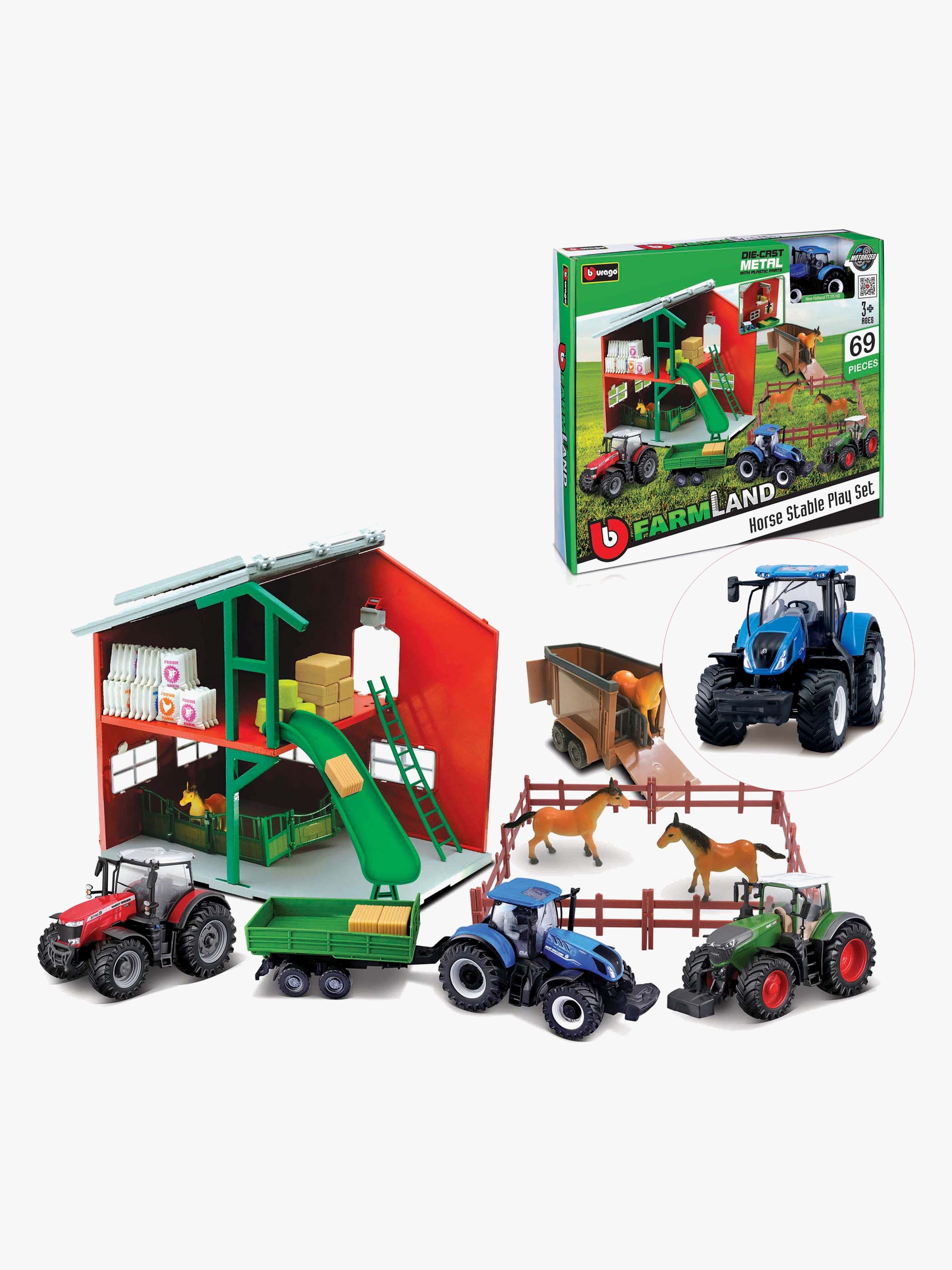 Bburago Farmland 1:43 Lekset Stall