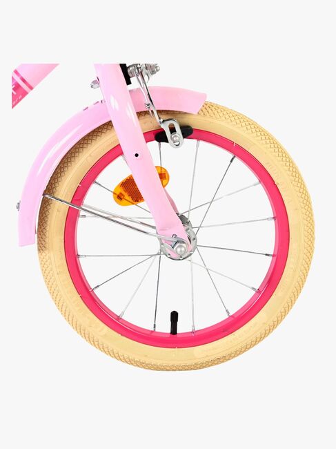 Volare Excellent Cykel med Korg 14 Tum, Rosa