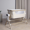 Beemoo CARE AutoMotion Bedside Crib, Beige/Trä