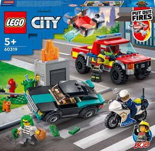 LEGO City Fire 60319 Brandräddning och Polisjakt