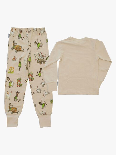Geggamoja Pyjamas Tvådelad Pettson & Findus, Beige