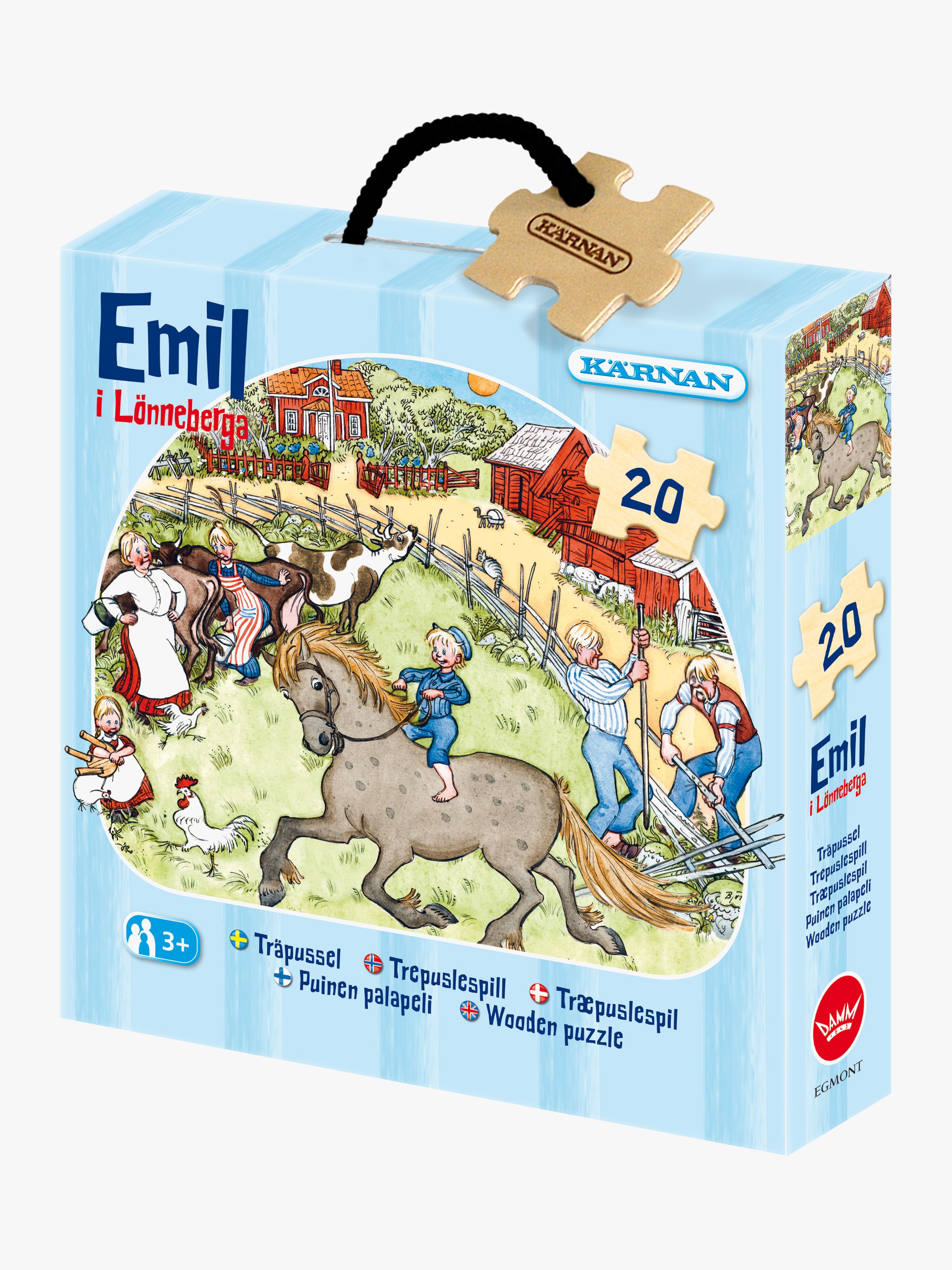 Egmont Kärnan Emil I Lönneberga Träpussel 20 Bitar