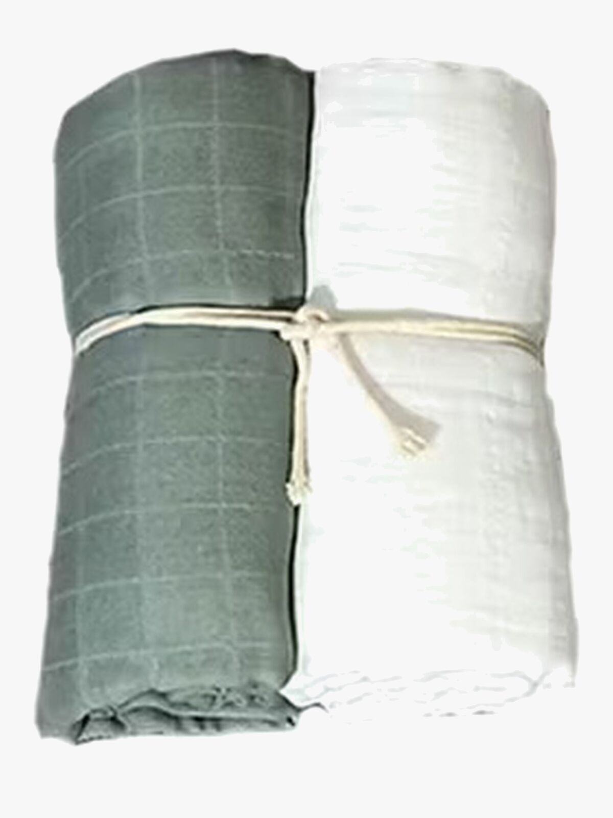 Mini Dreams Muslinfilt 2-pack, Grön Sand