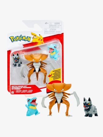 Pokémon Battle Figurset Poochyena Totodile & Kabu 3-Pack