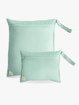 Mushie  Vattentät Wet Bag 2-Pack, Roman Green