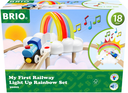 Brio Min Första Järnväg 36002 Light Up Rainbow Set Tågbana