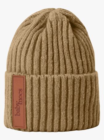 BabyMocs Stickad Mössa, Caramel