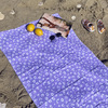 Swim Essentials Badhandduk, Lila Leopard