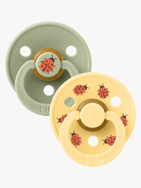 BIBS Studio Colour Ladybug Napp 2-Pack Latex Stl 2, Sage
