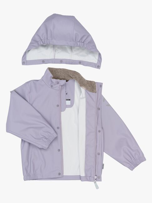 Mikk-Line Regnställ med Hängslen, Lavender Gray