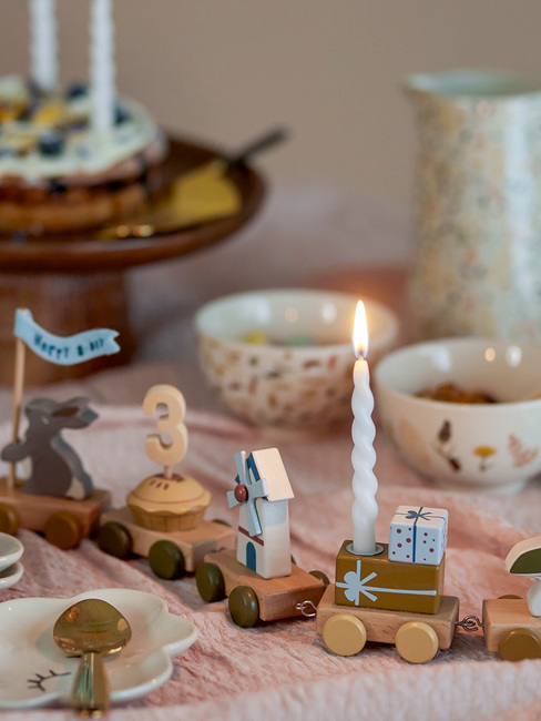 Bloomingville Twist Ljus Paraffin, Vit