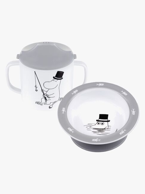 Mumin Vatten & Bad Matset 2 Delar, Grå