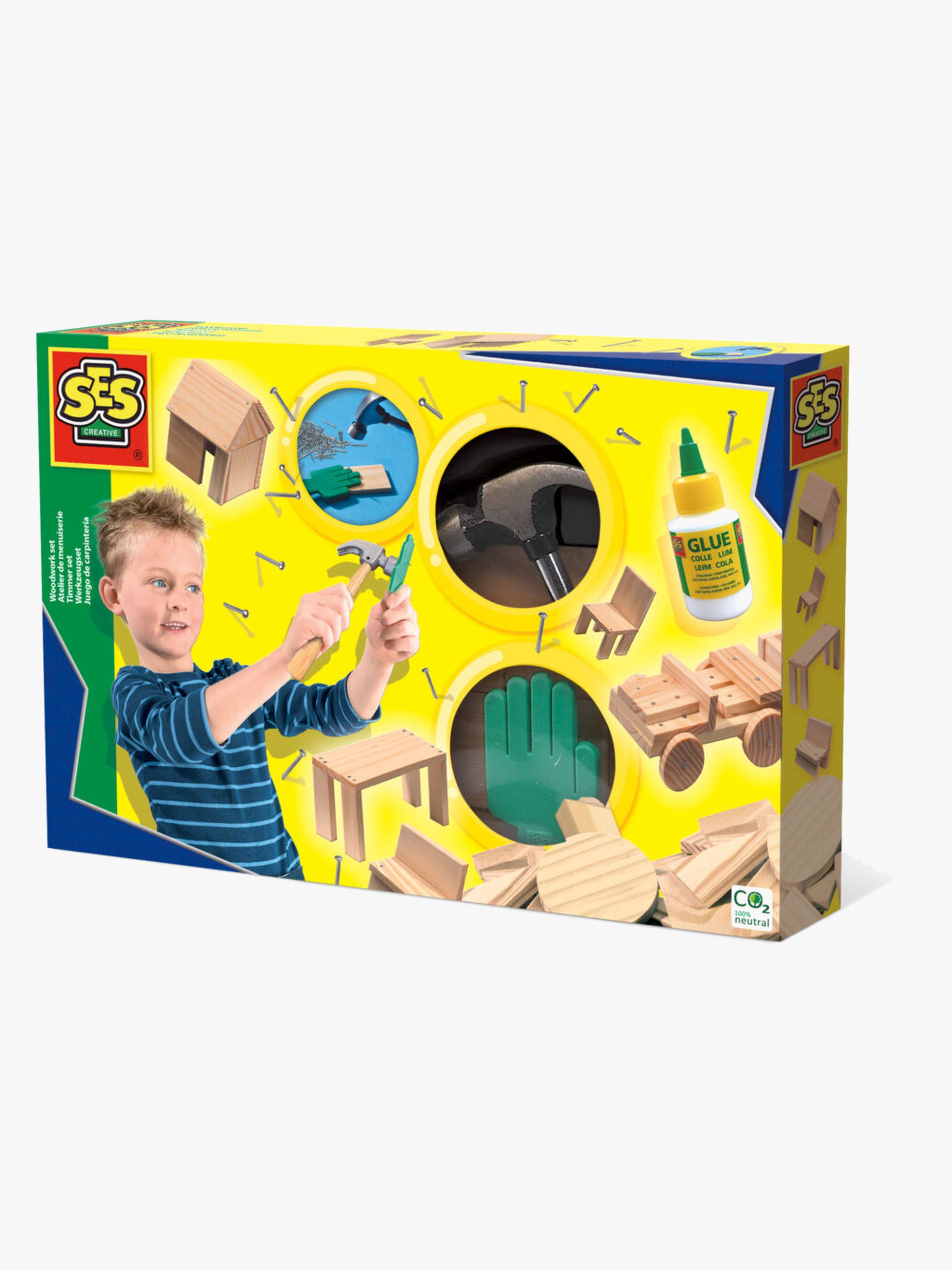 SES Creative Snickarset 57 Delar, Trä