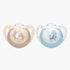 NUK First Choice Classic Napp 2-Pack Stl 1, Bear/Seahorse