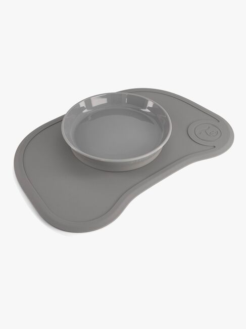 Twistshake Click-Mat Mini Tallrik och Underlägg, Grå