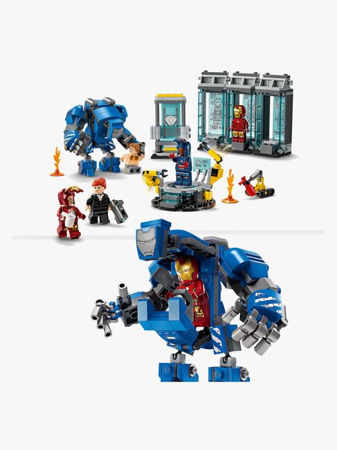 LEGO Super Heroes 76315 Iron Mans labb: rustningarnas sal