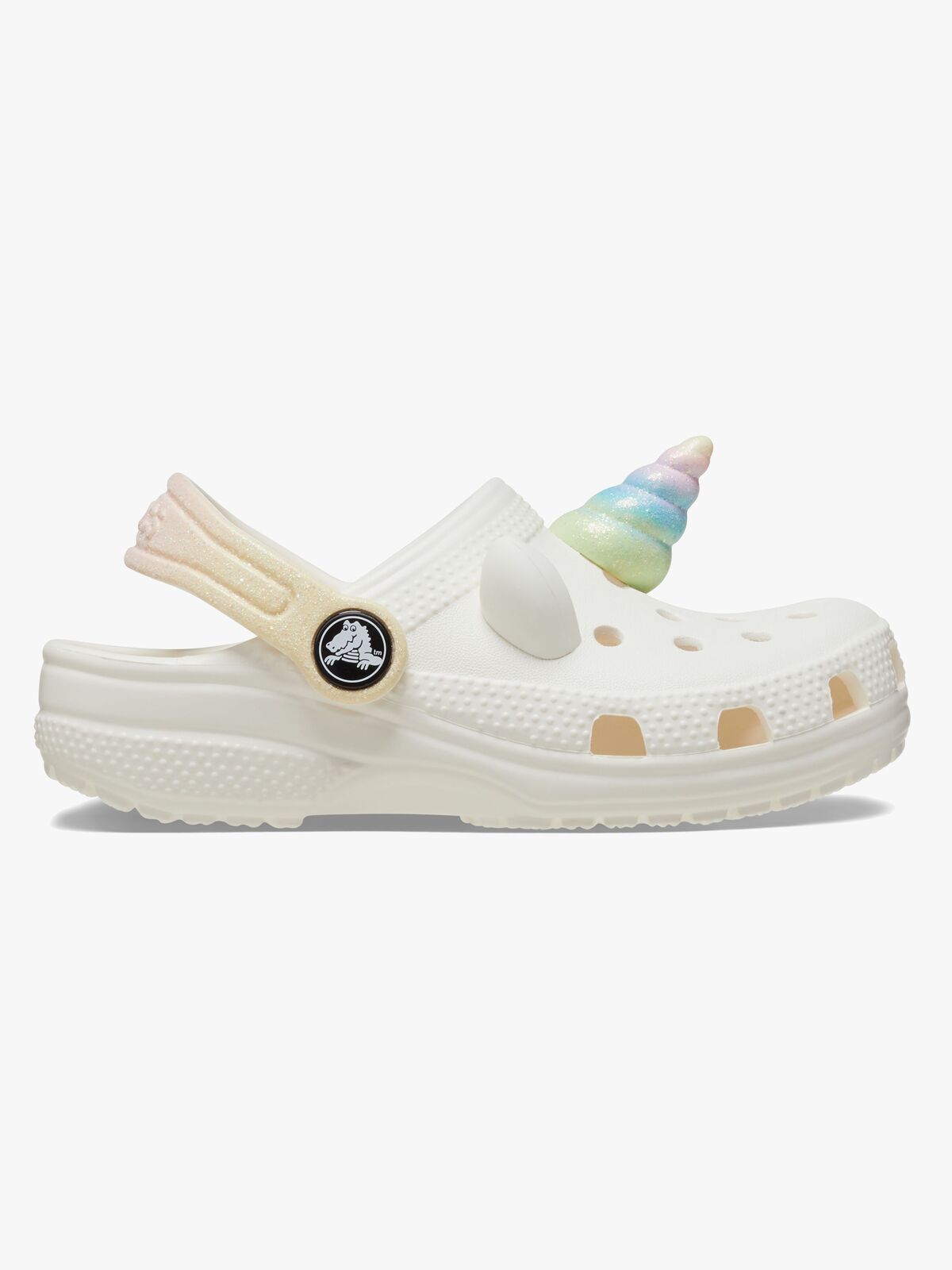 Crocs Classic IAM Rainbow Unicorn Kids Tofflor, Chalk