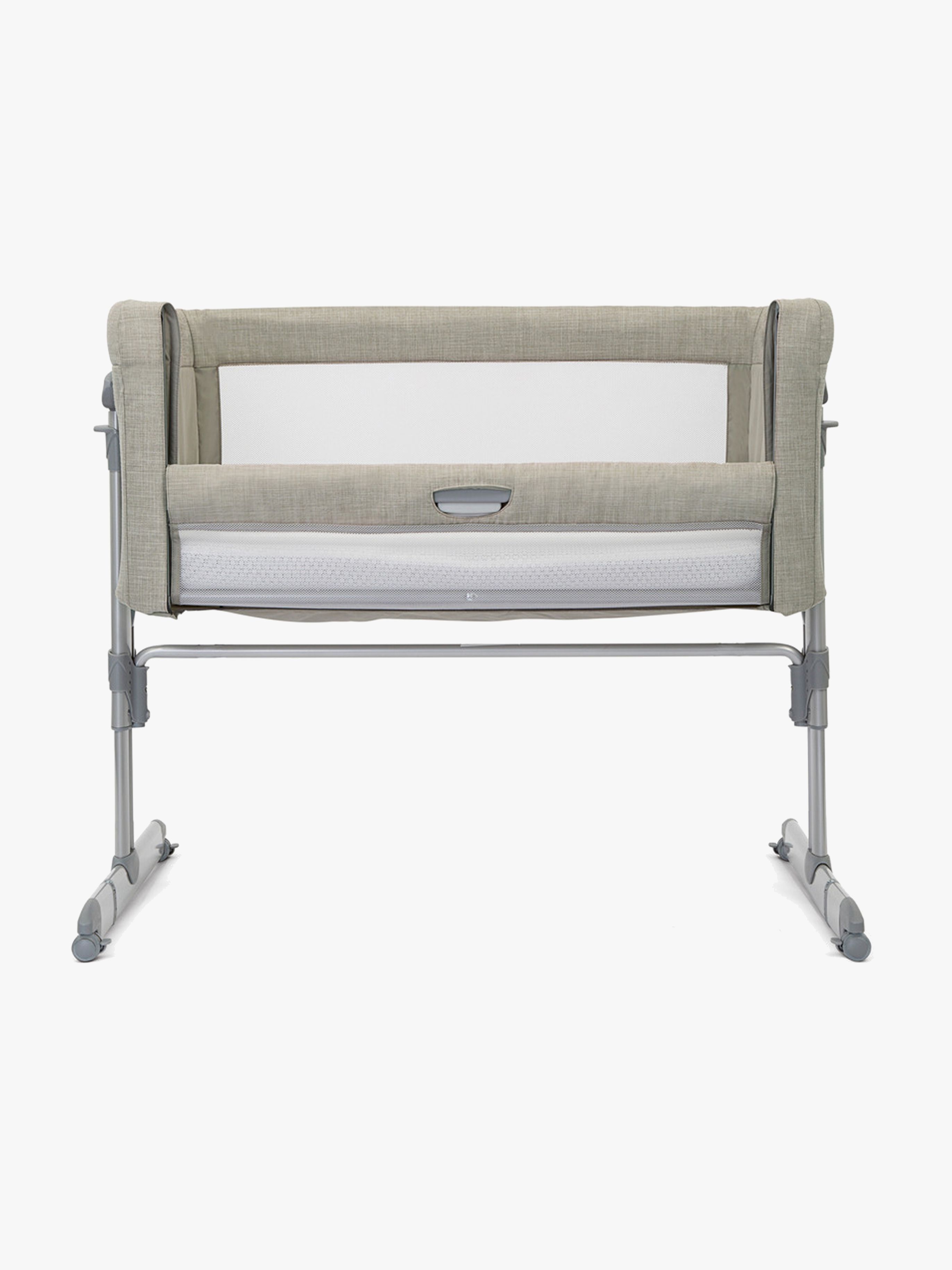 Joie Roomie Glide Bedside Crib och Resesäng, Almond
