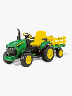 Peg Perego John Deere Ground Force Eltraktor med Släp