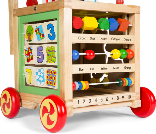 Woodlii Lära-Gå-Vagn Multi