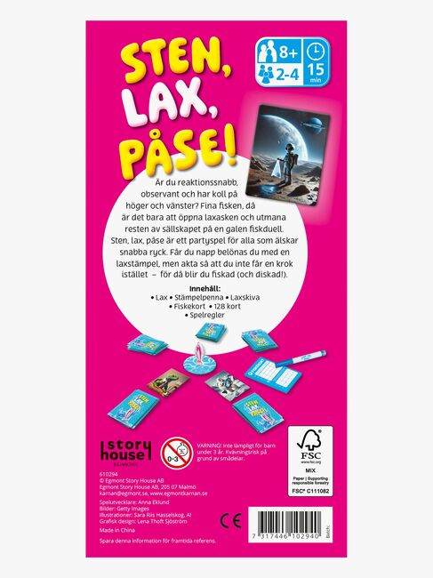 Egmont Kärnan Sällskapsspel Sten Lax Påse