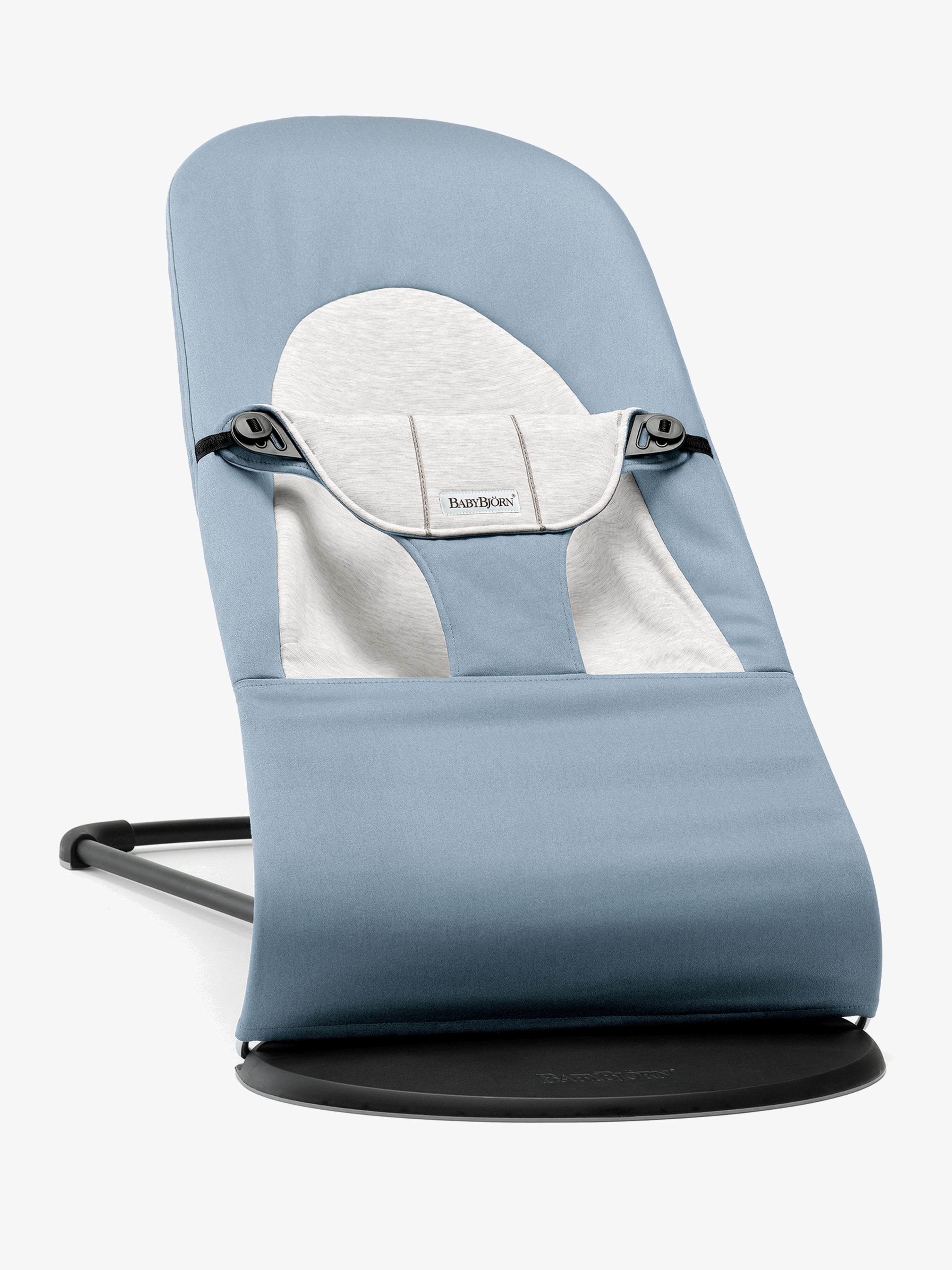 BabyBjörn Balance Soft Babysitter Vävd Jersey, Blå/Grå - Bäst i test