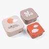 Done By Deer Happy Clouds Snackslådor 3-pack, Powder